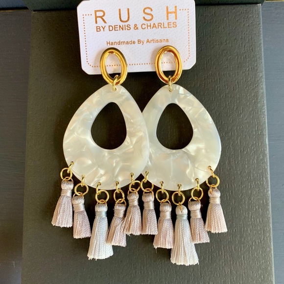 Rush by Denis & Charles Jewelry - ⬇️ Rush Acrylic and Gold Earrings